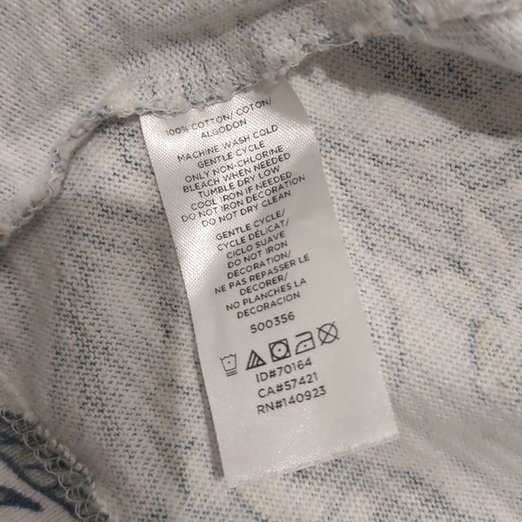 LOFT floral print blouse, short sleeves - S - Picture 9 of 9